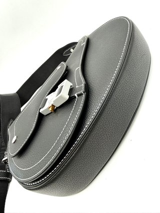 Bolso Saddle Dior Negro Piel