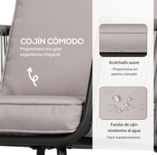 Set 2 sillones + mesa exterior NUEVO OFERTA