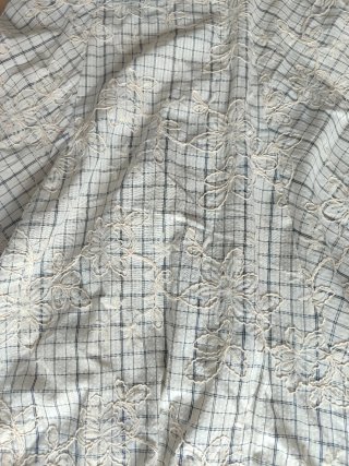 Conjunto Zara Top y Falda Cuadros Bordados Talla L