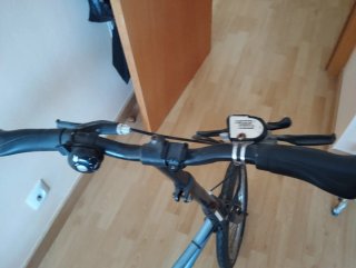 Bicicleta Plegable Gris Azul