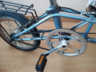 Bicicleta Plegable Gris Azul