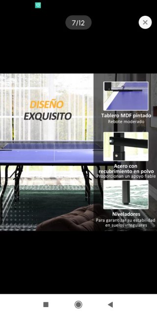 Mesa de ping pong profesional plegable