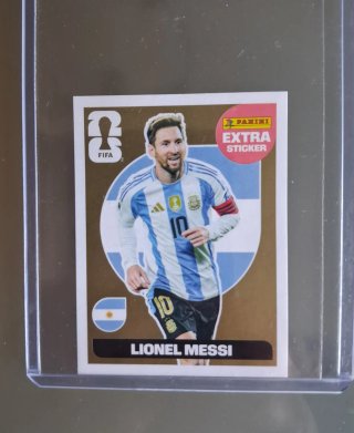 Cromo Messi Extra Sticker gold Panini FIFA 2026