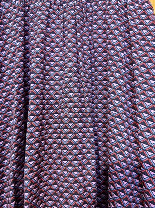 Vestido largo halter rosa y morado