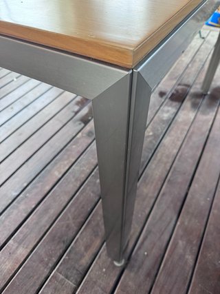 Mesa madera y patas metal