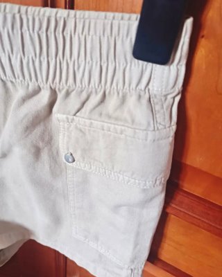 Pantalones cortos estilo cargo beige Green Coast