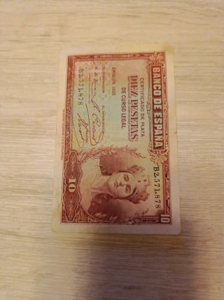 Billete 10 Pesetas Banco de España 1935