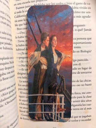Marcapáginas de Titanic. Rose y Jack 2.