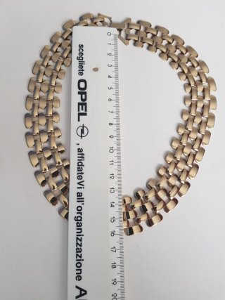 Collana vintage anni 70 girocollo color oro