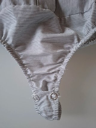 Camicia body King Kong donna righe nere 42