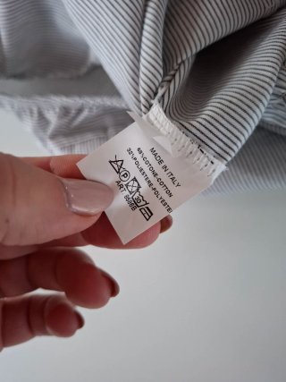 Camicia body King Kong donna righe nere 42