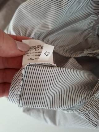 Camicia body King Kong donna righe nere 42