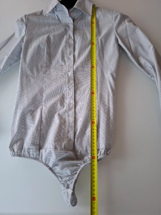 Camicia body King Kong donna righe nere 42