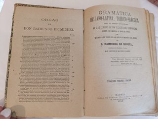 Libri Antichi di Grammatica Latina (1891-1919)