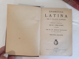Libri Antichi di Grammatica Latina (1891-1919)