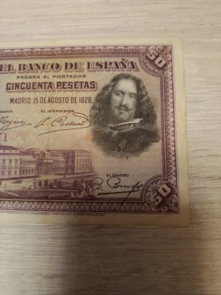 Billete 50 Pesetas Banco de España 1928