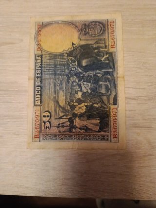 Billete 50 Pesetas Banco de España 1928