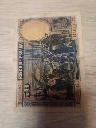 Billete 50 Pesetas Banco de España 1928
