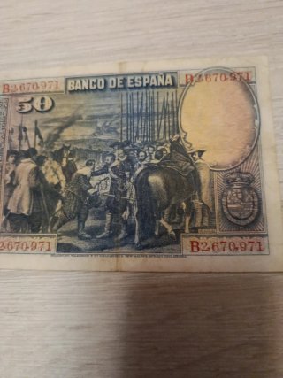 Billete 50 Pesetas Banco de España 1928