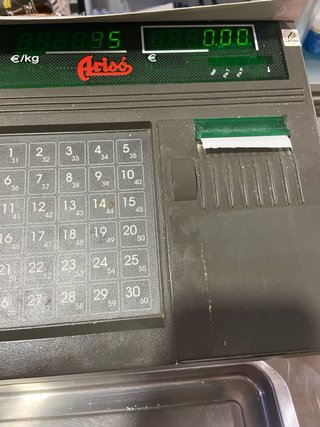 Báscula con ticket