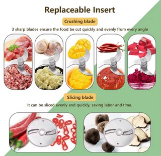 Cortadora Alimentos Eléctrica Multiusos