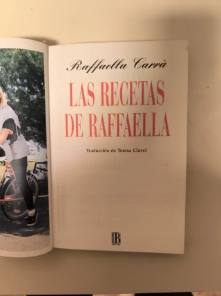 Las recetas de Rafaella Carrá. Arte culinario.