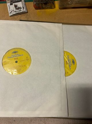 Doppio LP Beethoven Sinfonie 5 e 9 Karajan