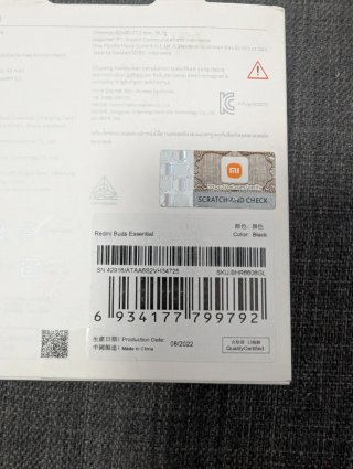 Xiaomi Redmi Buds Essential Negro H34725
