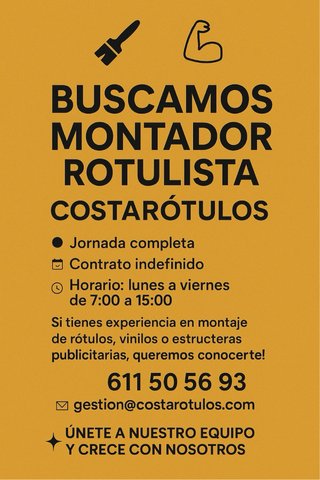 Busco persona para formar en empresa de rotulos