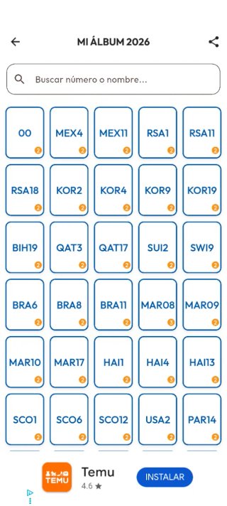 Álbum Cromos Mundial FIFA 2026 Panini