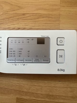 Panel frontal y placa lavadora Samsung 8kg