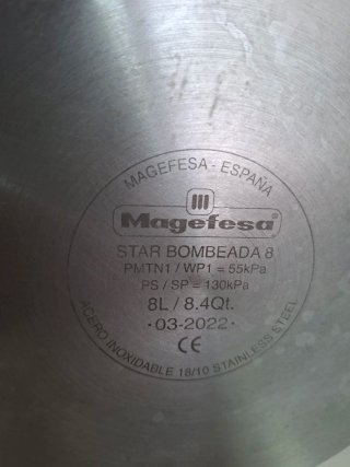 Olla a presión Magefesa 8L