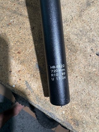 Manillar MTB 720mm Negro Rojo