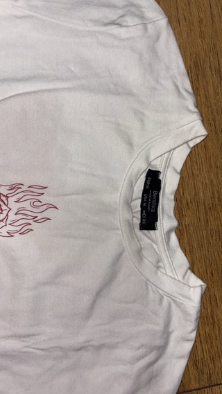 Top Bershka blanco talla M