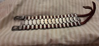 Pulsera Uno de 50 Plata y Piel Marrón