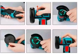 Flex Smerigliatrice 2 Batteria 12V 76MM 19500 rpm