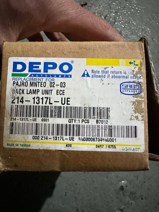 Piloto Trasero Mitsubishi Montero V60 DEPO