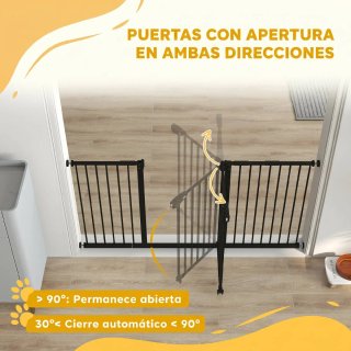 Valla de Seguridad para Mascotas Negra