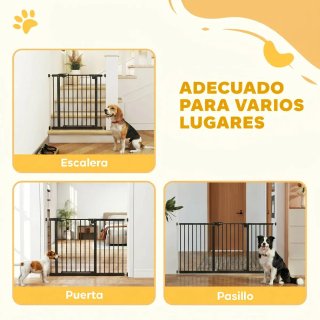 Valla de Seguridad para Mascotas Negra