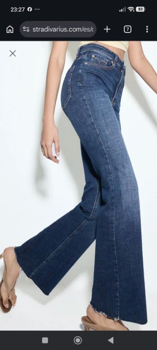 Pantalón Stradivarius D74 Azul.