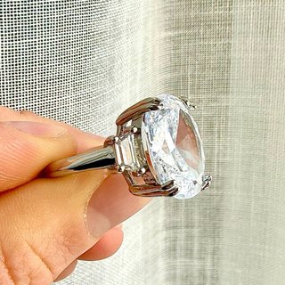 Anello in Argento s925 Moissanite
