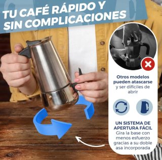Cafetera Italiana Inducción 6 Tazas