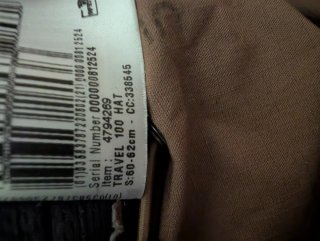 Sombrero Forclaz Talla Única Beige