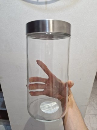 Tarro de cristal con tapa metálica 850ml