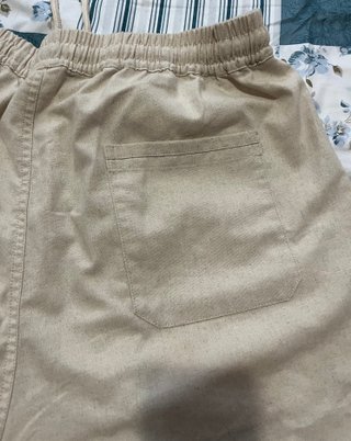 Pantalón hombre Lino Beige XL - 42 - 14
