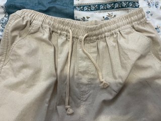Pantalón hombre Lino Beige XL - 42 - 14