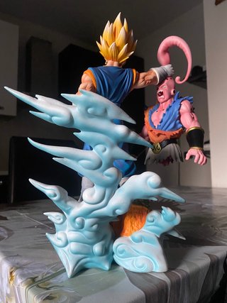 Statua Dragon Ball Z Vegeth vs Super Bu 32cm Anime