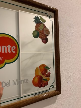 Specchio Pubblicitario Del Monte vintage