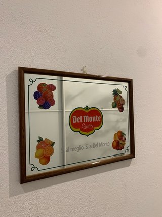 Specchio Pubblicitario Del Monte vintage