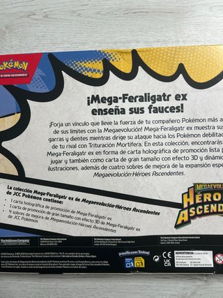 Pokemon Mega Feraligatr ex Heroes Ascendentes Caja